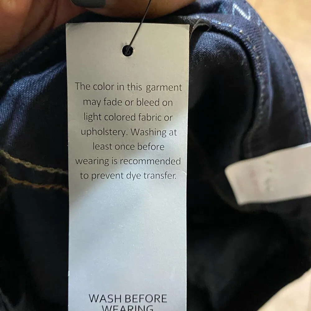 Lane Bryant Skinny Genius Fit Dark Wash Denim Blue Jeans Plus Size 28 Short NWT - Image 8