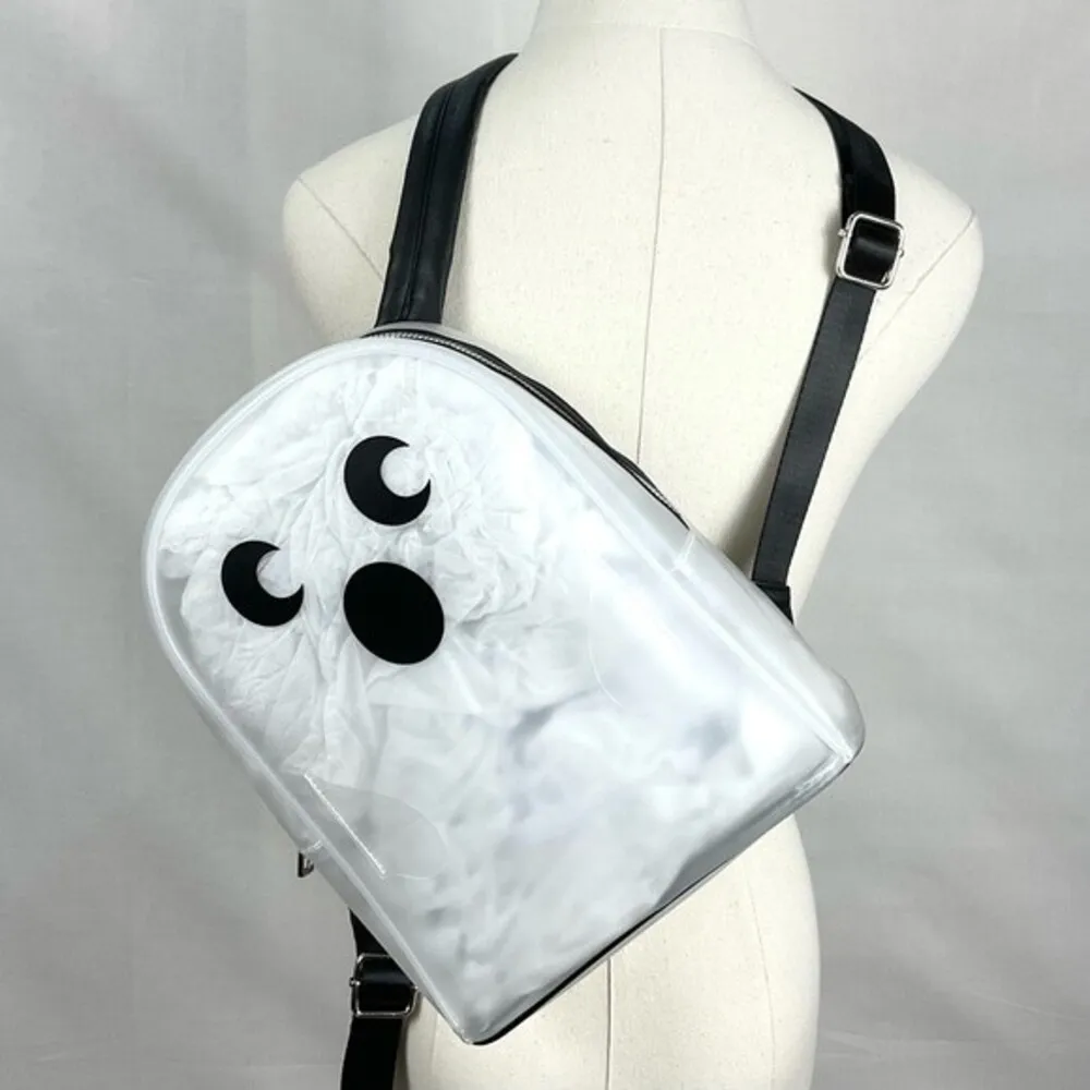 Clear Ghost Backpack Mad Engine TikTok Viral Halloween Fall NWT HTF - Image 2