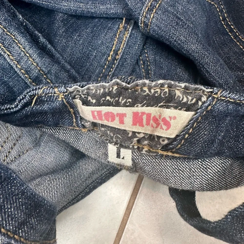 Hot Kiss Ava Overalls Dark Denim - Image 9