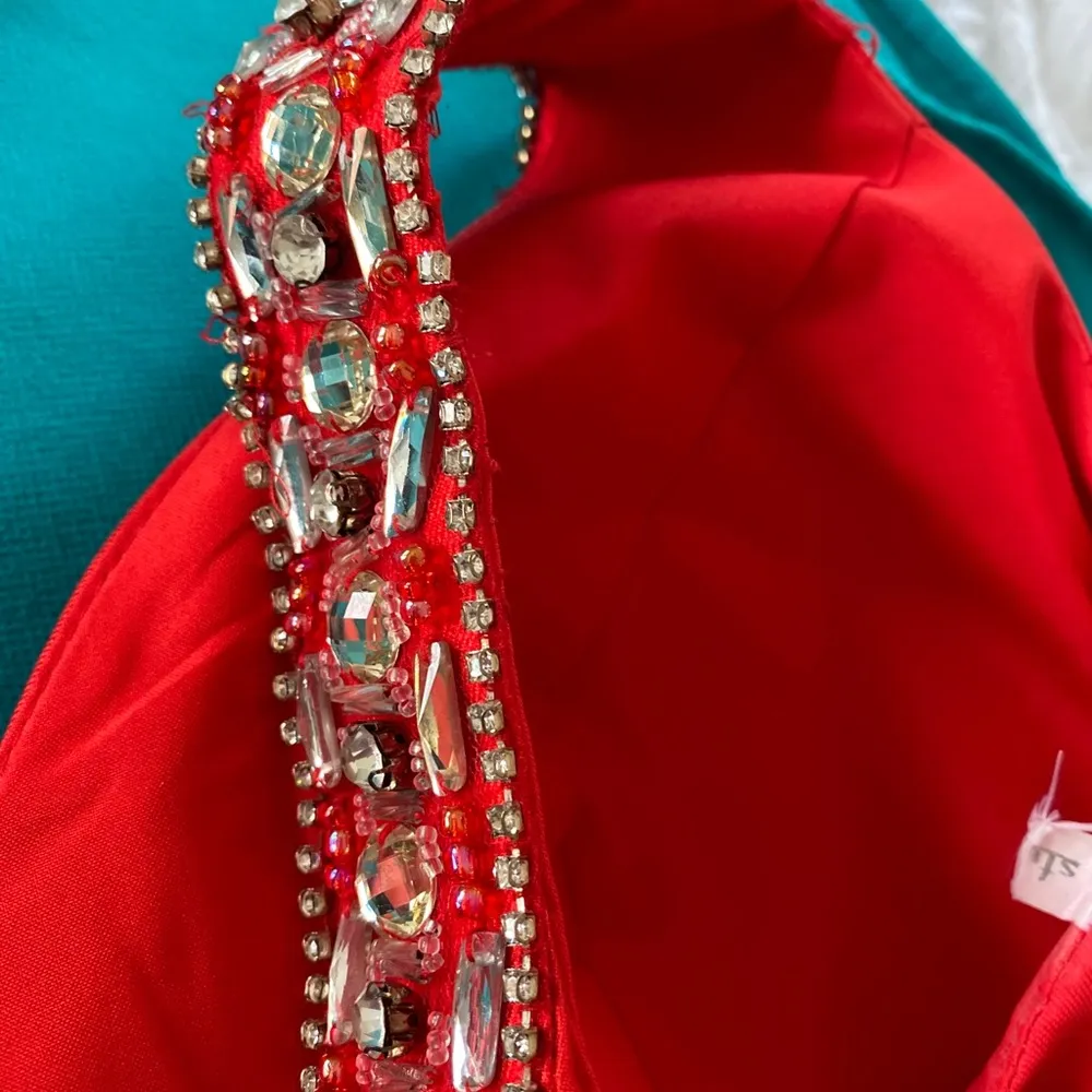 Studio 17 Red Prom Mermaid Dress - Image 8