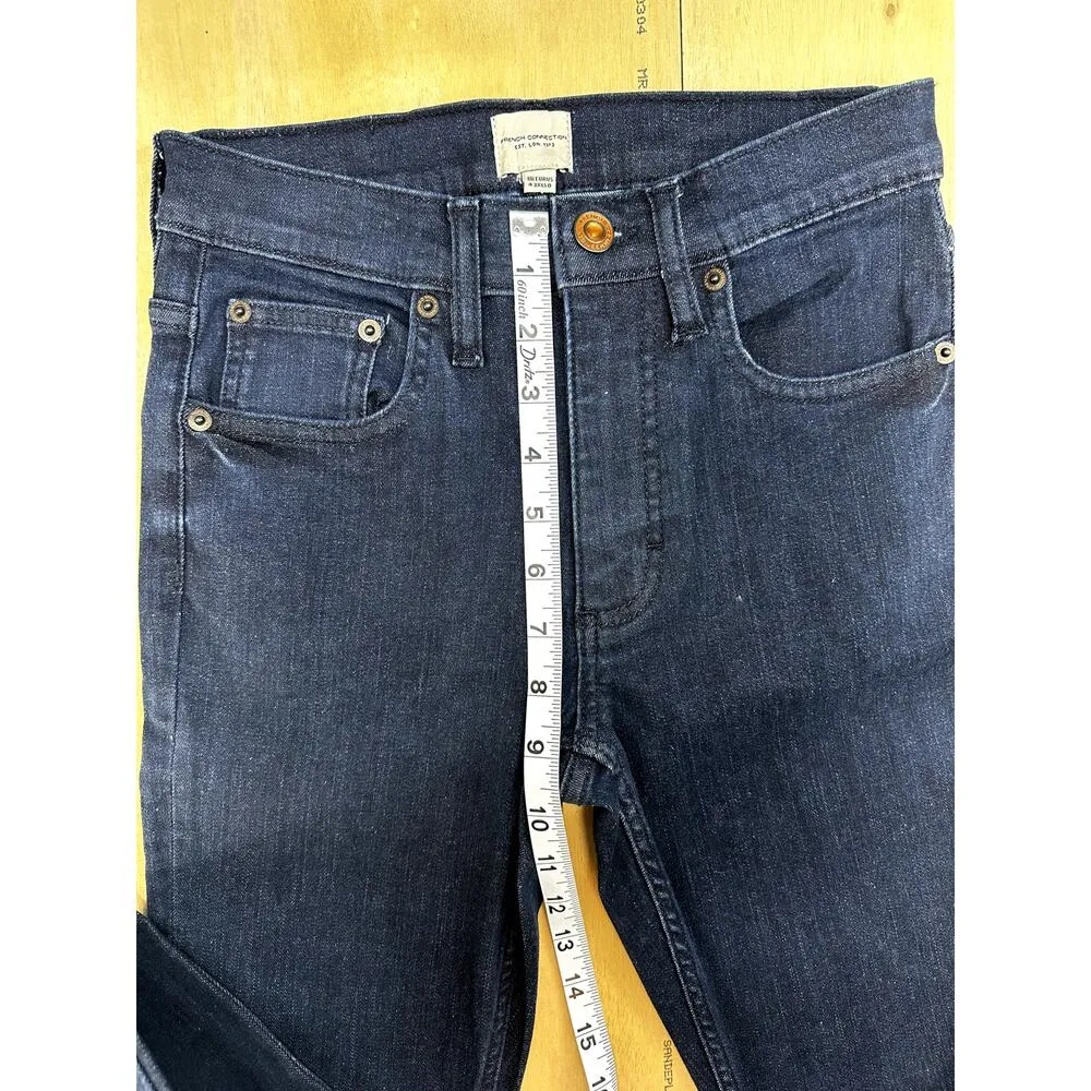 French Connection rebound 4xxxxs dark wash mid rise skinny - Image 5