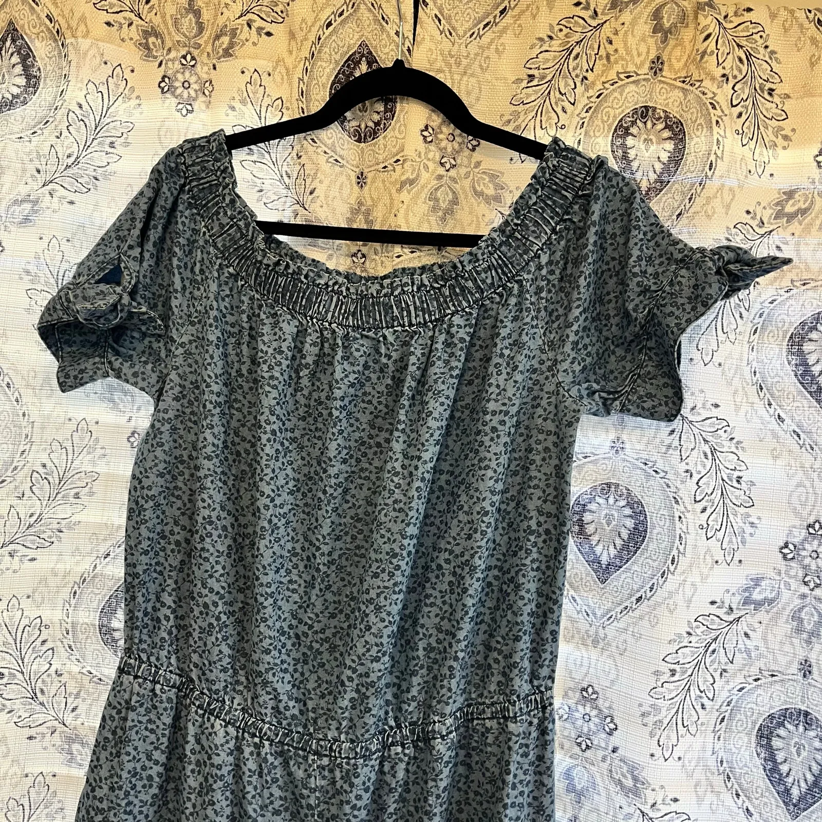 CeCe Chambray‎ Floral Jumpsuit Size Large - Image 7