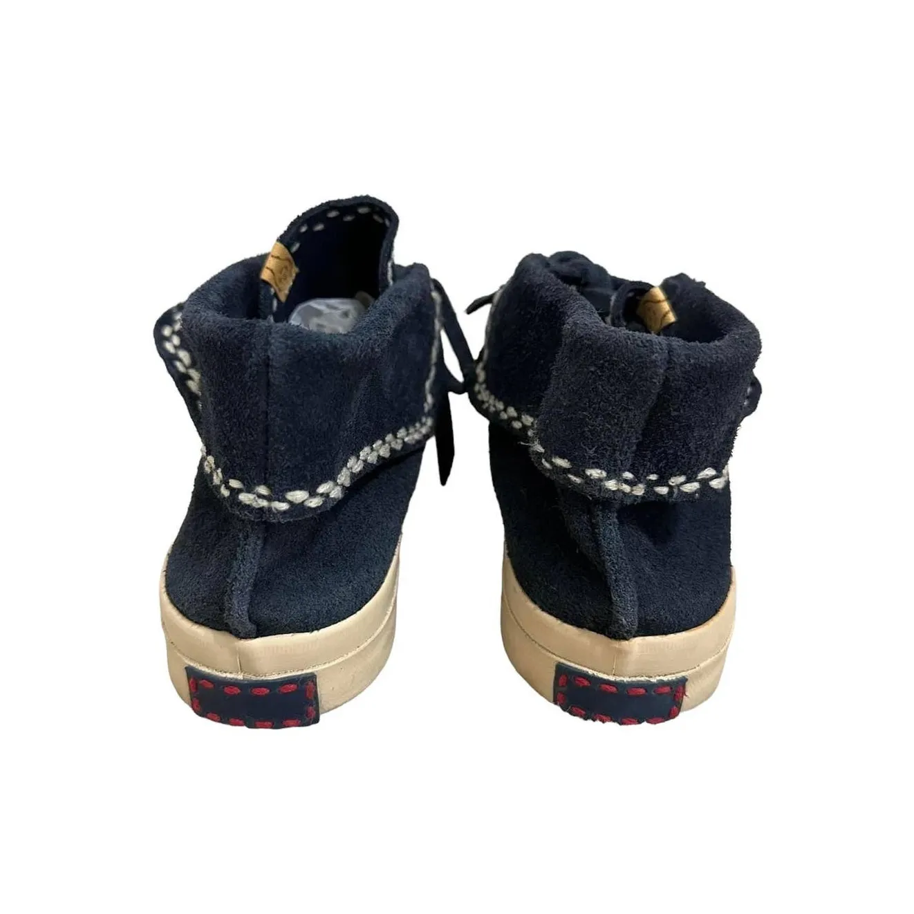 Visvim‎ Navy Flynt Hi Sashiko Suede Sneakers Size 8 Blue - Image 6