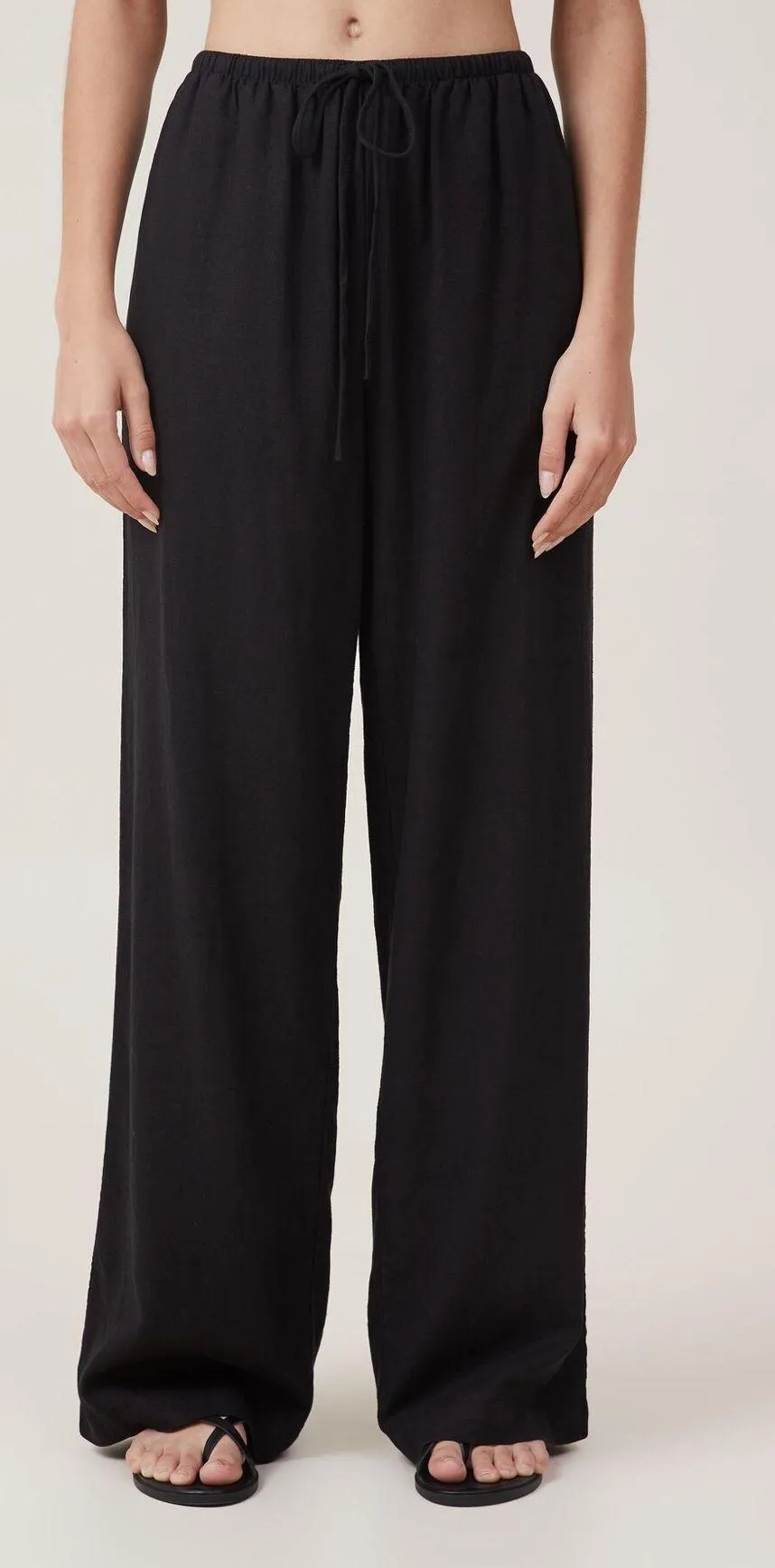 Black Linen Pants - Image 2