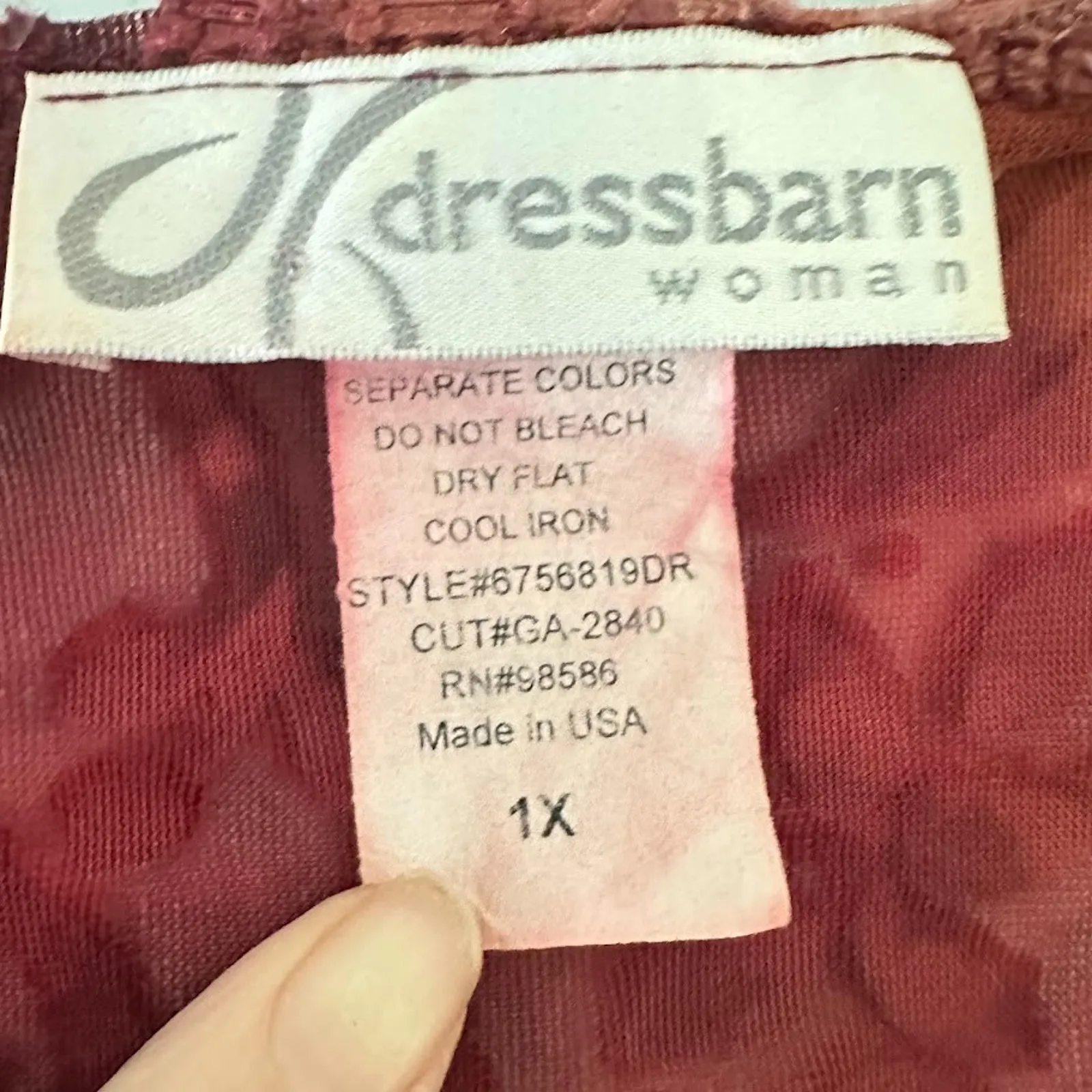 Vintage Dressbarn Woman Top 1X Velvet Burnout Whimsigoth Autumn Fairy Stretch - Image 6