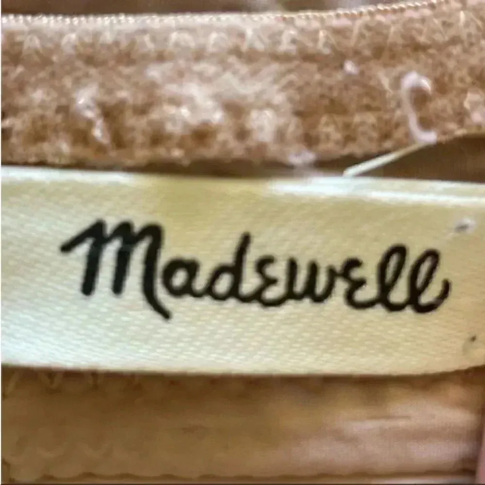 Madewell Lightweight  Loungewear Blush Pink Triangle Bra Size L - Image 2