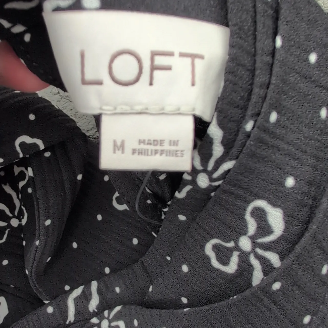 NWT LOFT Bow Print Back Tie Blouse | Loft Bow Blouse - Image 9