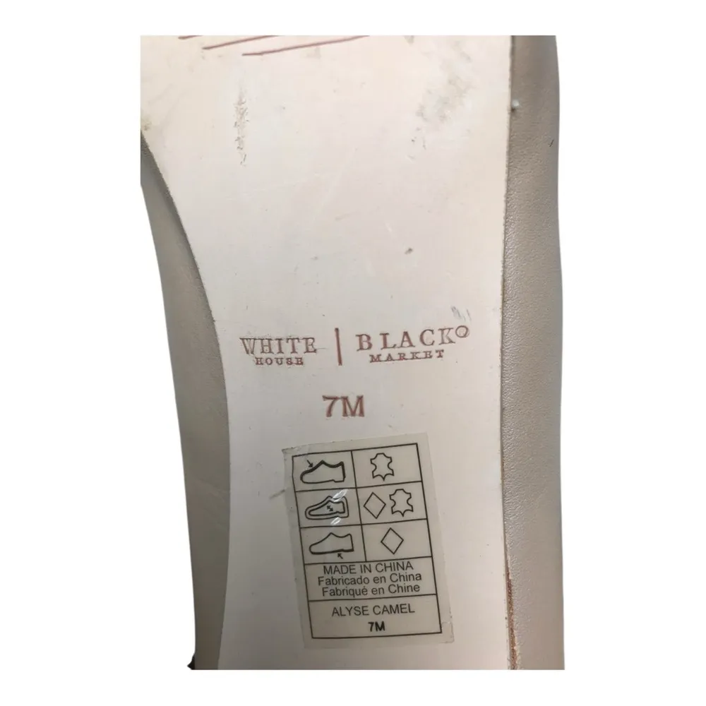 White House Black Market Leather Alyse Strappy Stilettos Shoes. Size 7 M. - Image 7