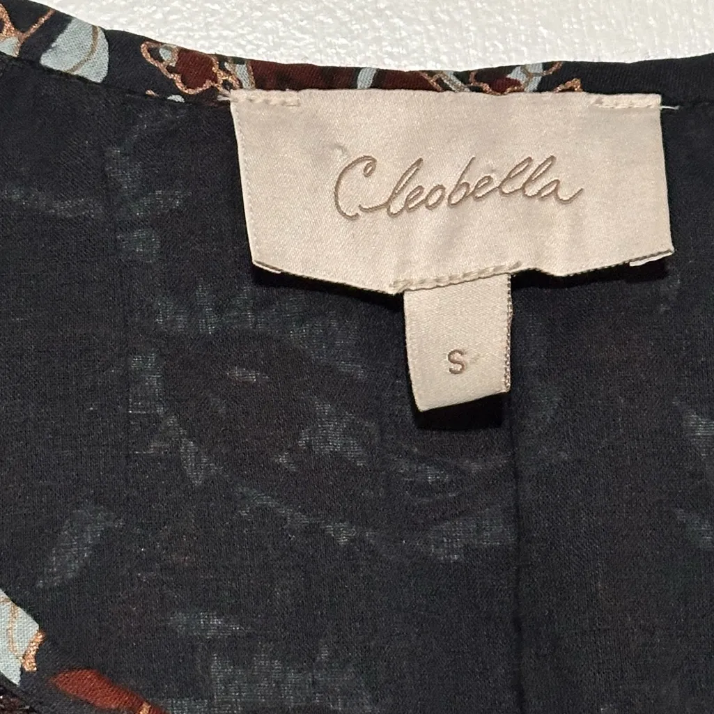 CLEOBELLA Carolyn Mini Belt Dress Organic Cotton Avalon Block Paisley Small - Image 10