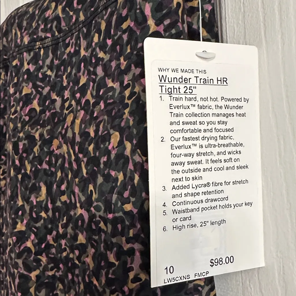 Lululemon wunder train 25 inch size 10 - Image 2