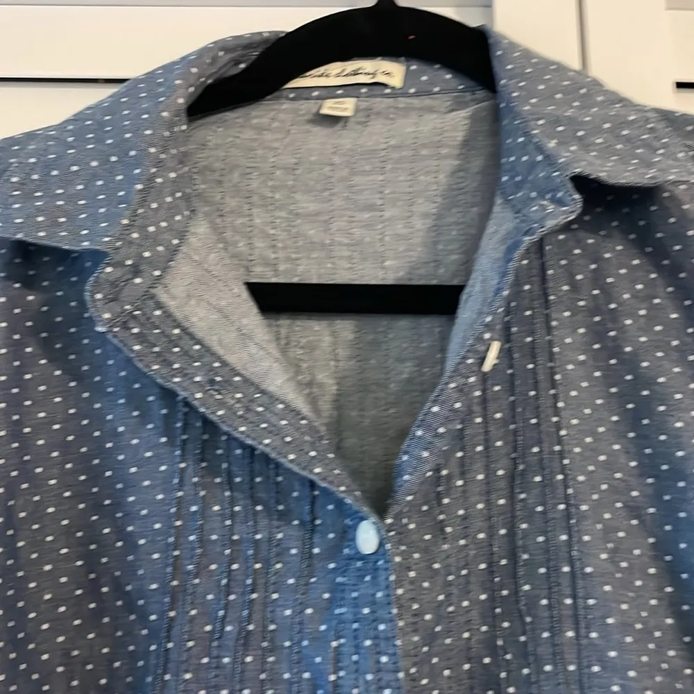 Blue Polka Dot Shirt Size XS - Image 2
