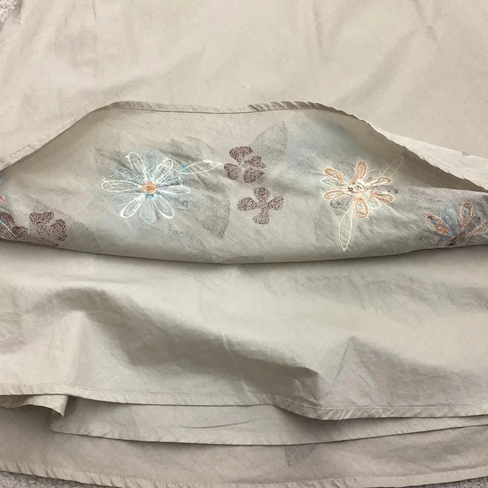 J. Jill Floral Applique Skirt Size Small - Image 9