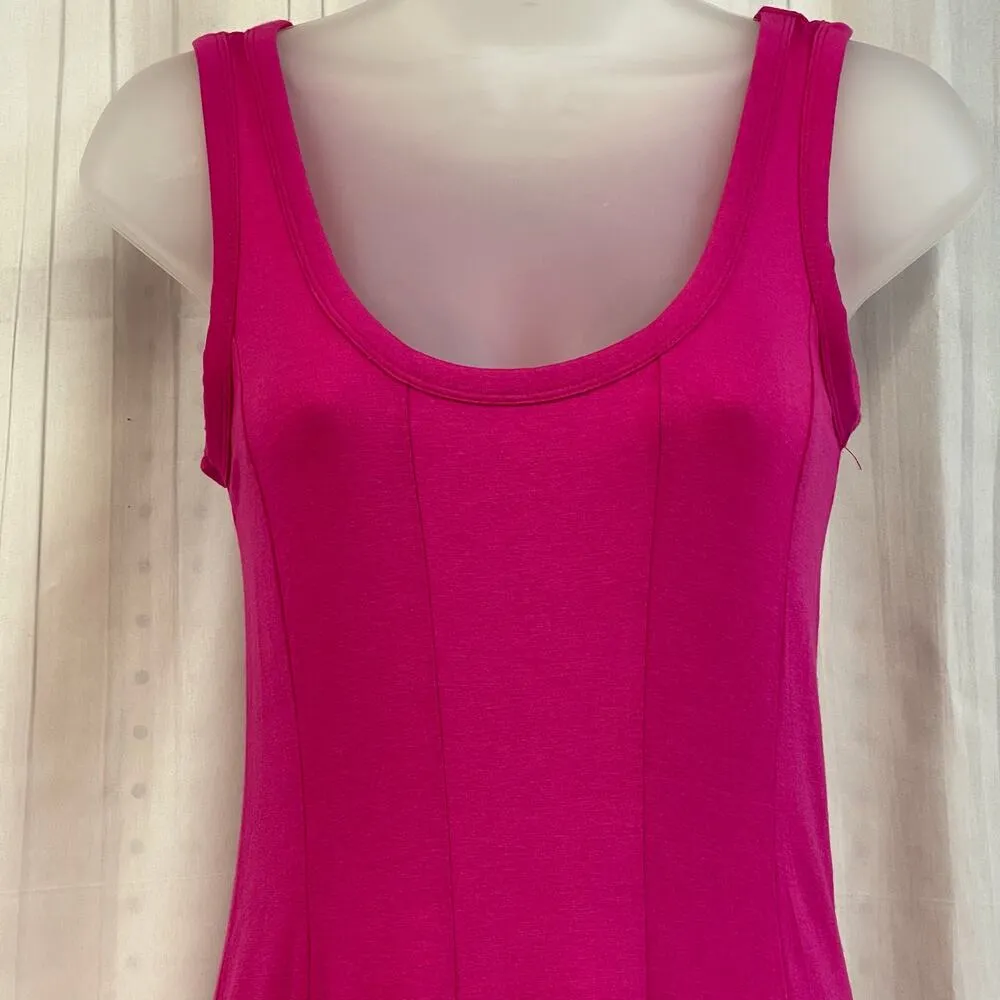 Fuchsia Sleeveless Fit & Flare Designer Dress by Willi Smith Size XS - Image 2
