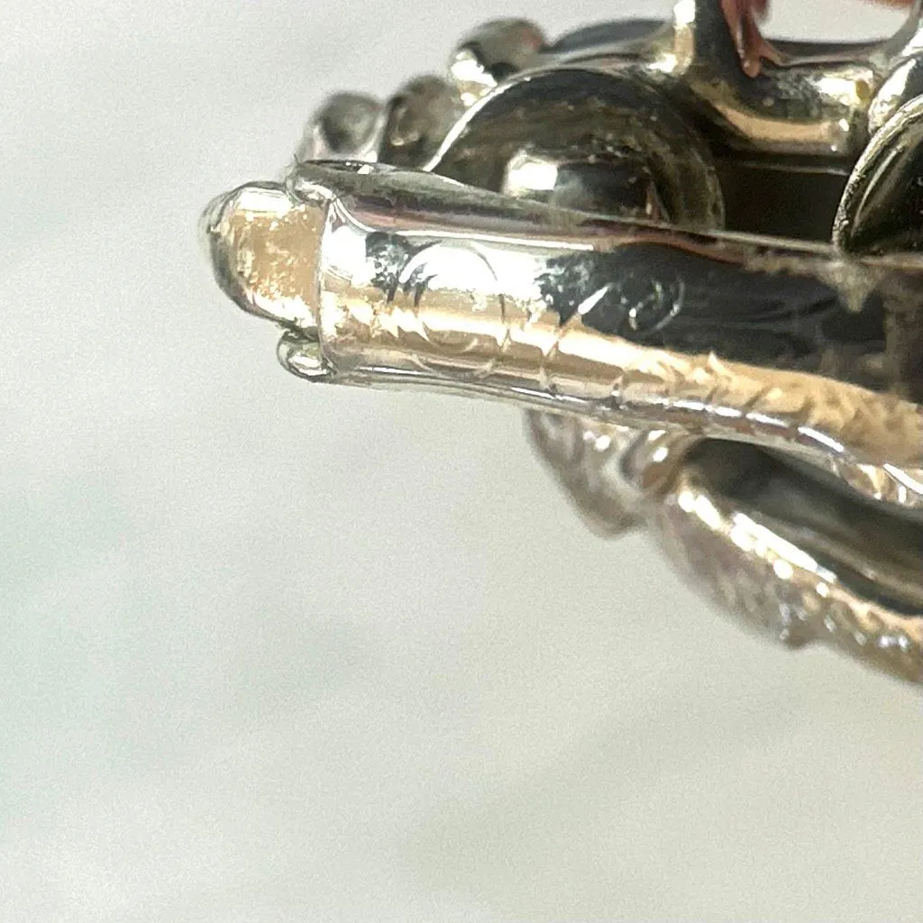 Coro Vintage Gray Thermoset Clip - Image 3