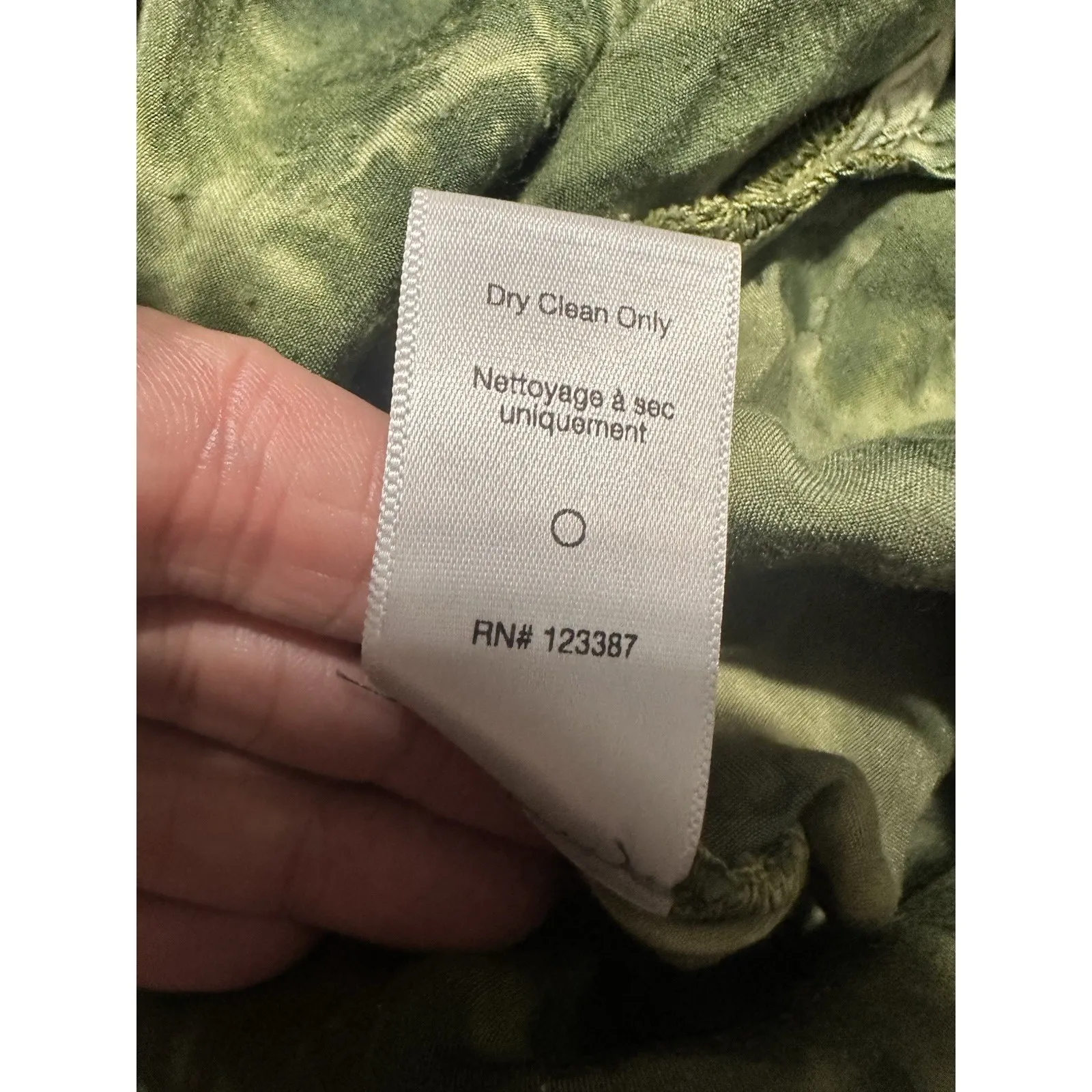 BLUE LIFE NWT Green Tie-Dye Asymmetrical Side Tie Midi Skirt Viscose Size S - Image 7