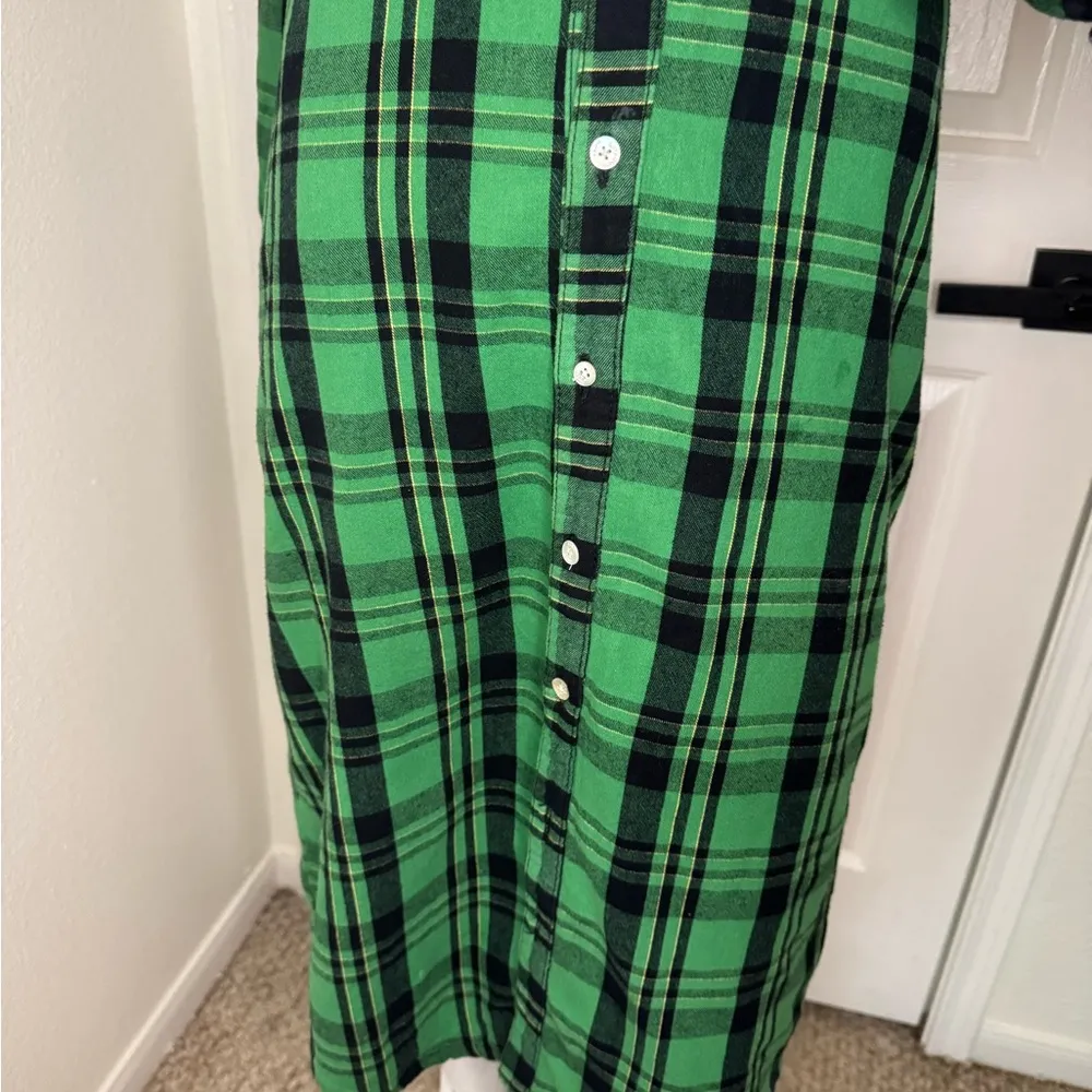 FARM Rio Green Long Sleeve Shirt Dress - Image 7
