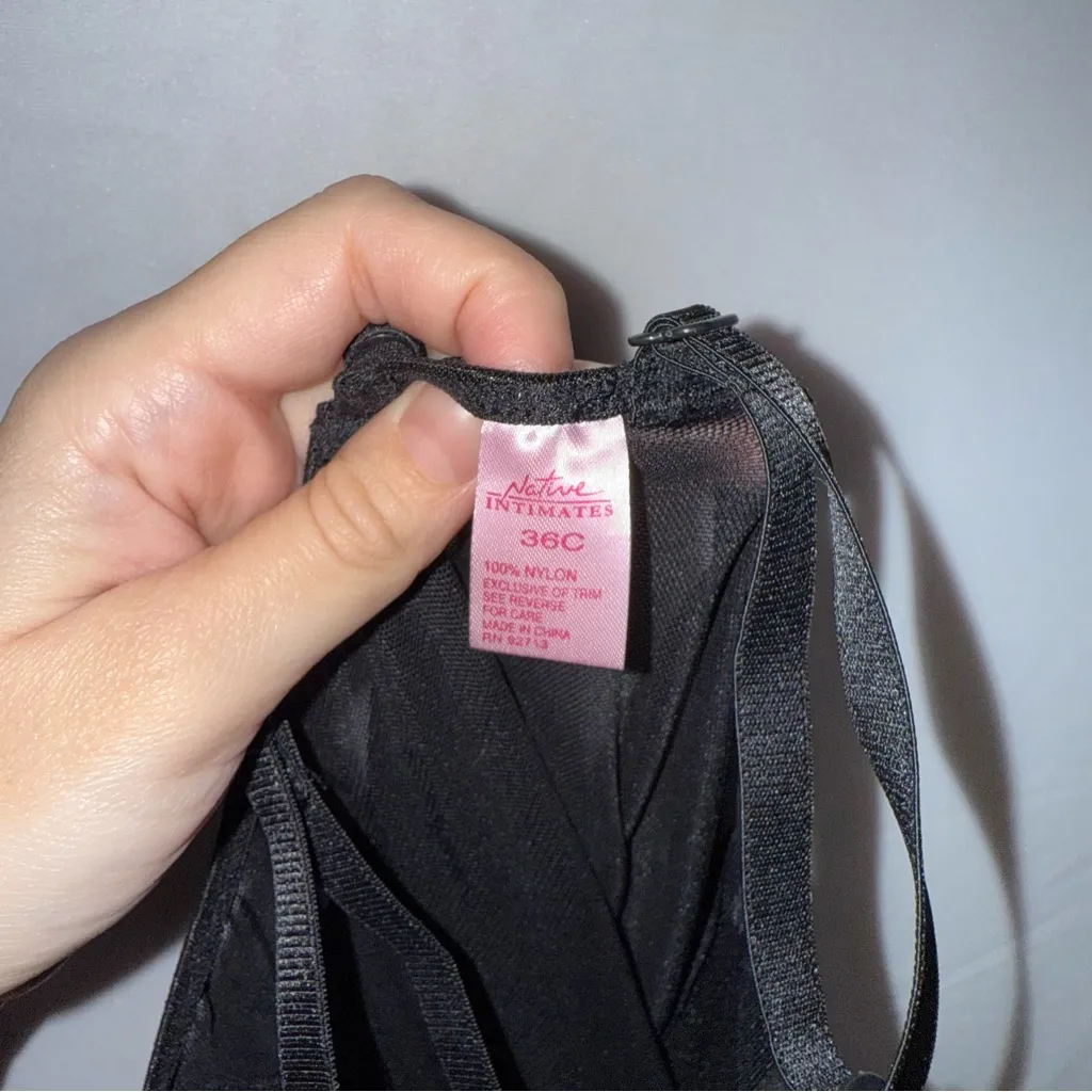 Goth Witchy Vamp Black and Pink Lace Chemise Lingerie‎ Corset Style Dress Size undefined - Image 7