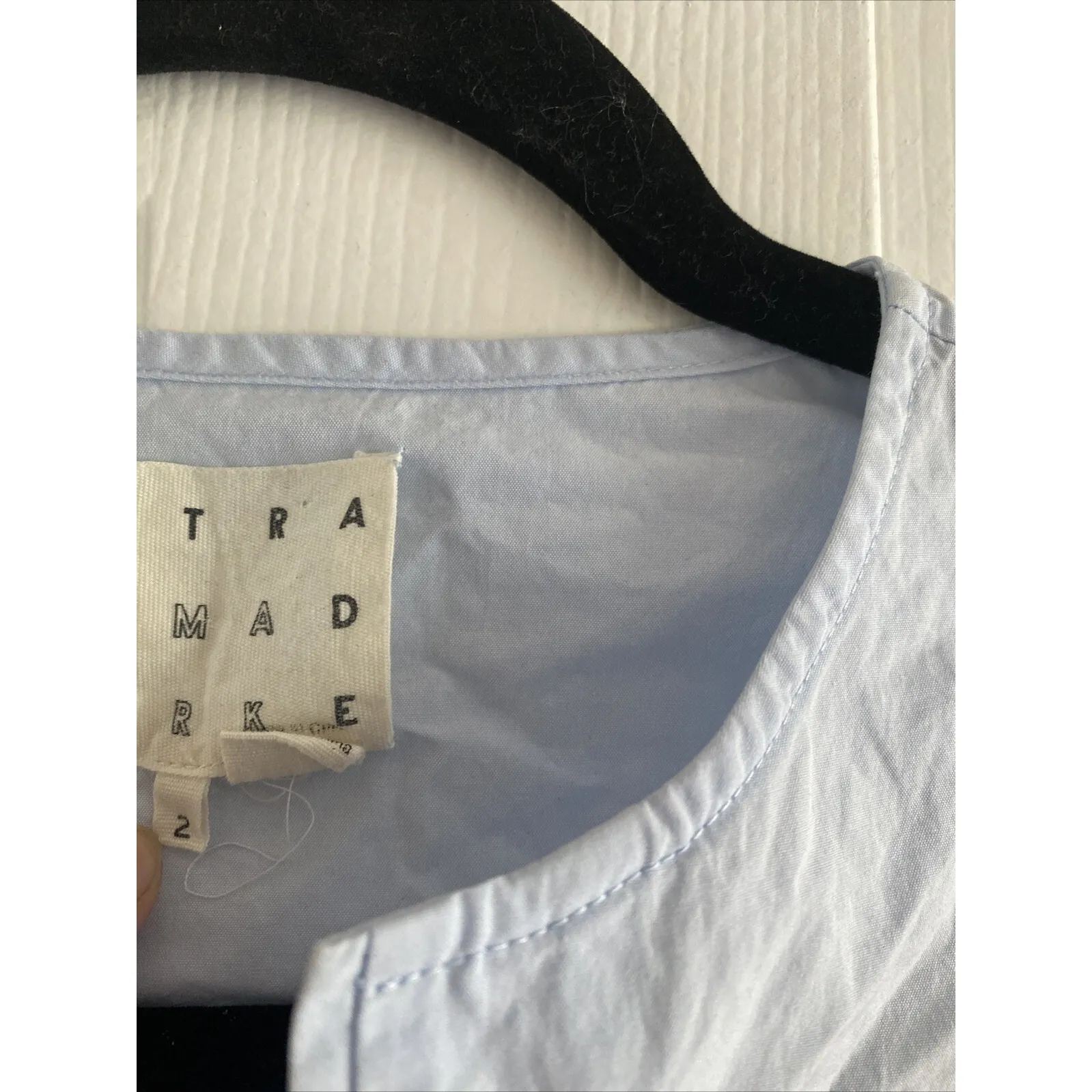 Trademarke Womens 2 Blue Cotton Tunic Top Long Sleeve Lagom Quiet Luxury Clean - Image 3