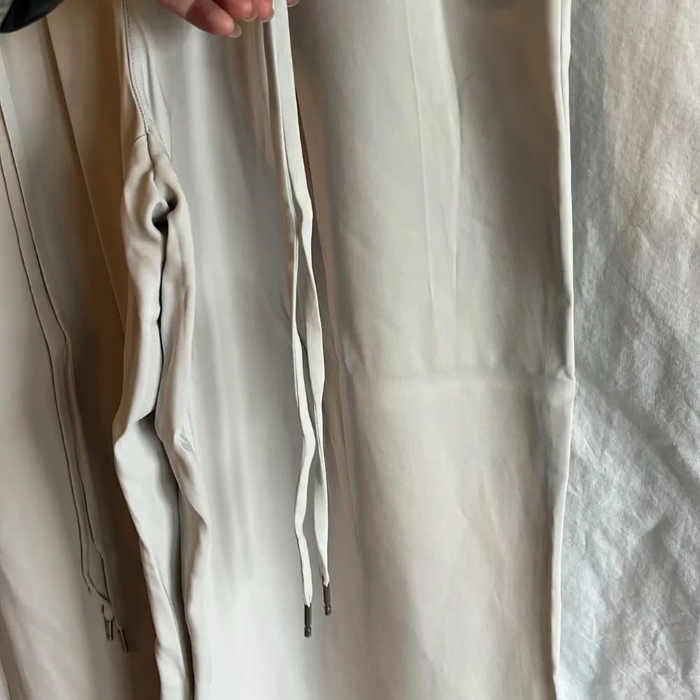 AYR The Gloss Pant Double Tassle Waist Wide Leg Flowy Pleated Trouser - Image 5