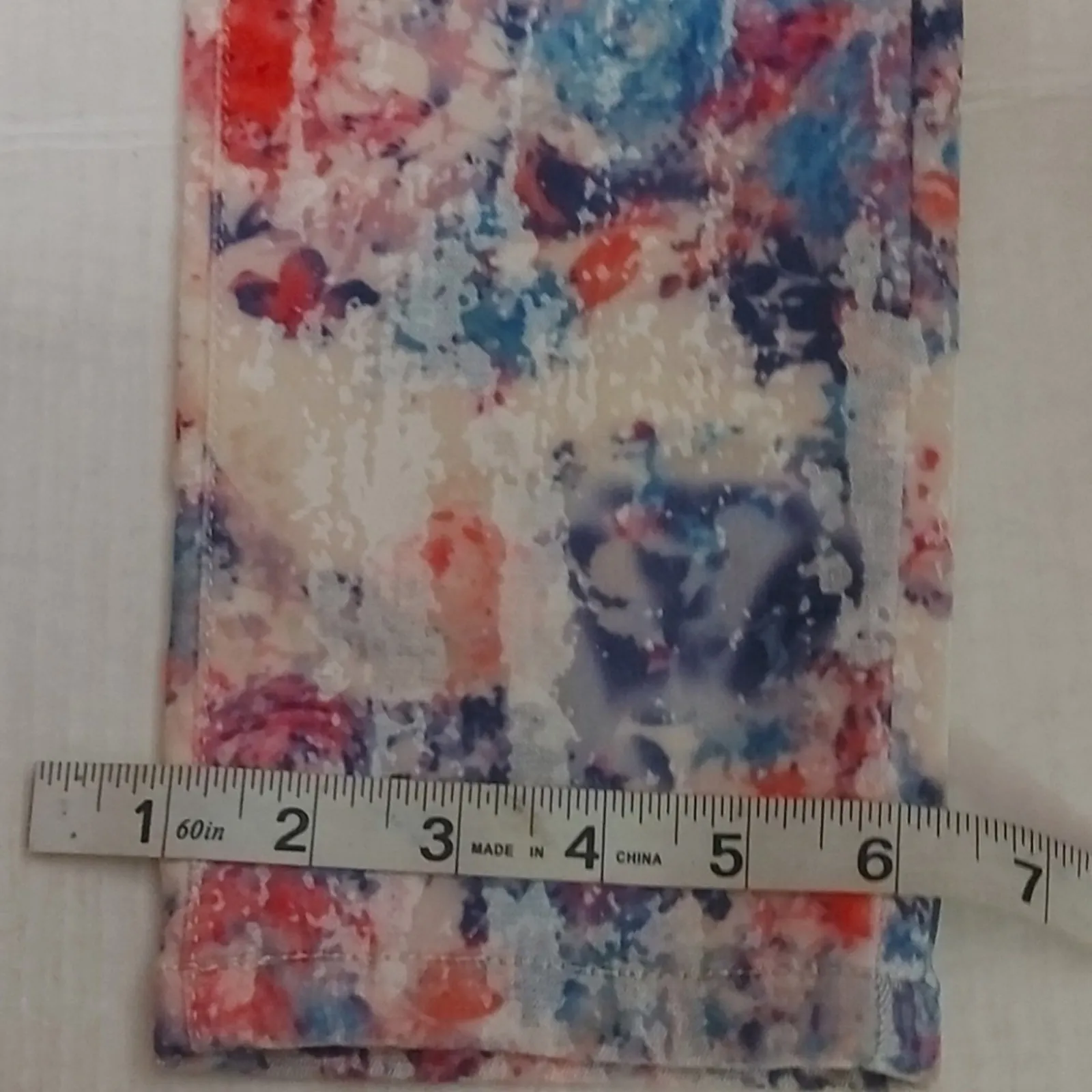 TOPSHOP Moto Leigh Skinny Velvet Floral Jean 26 Dopamine Fairycore Prints Boho - Image 8