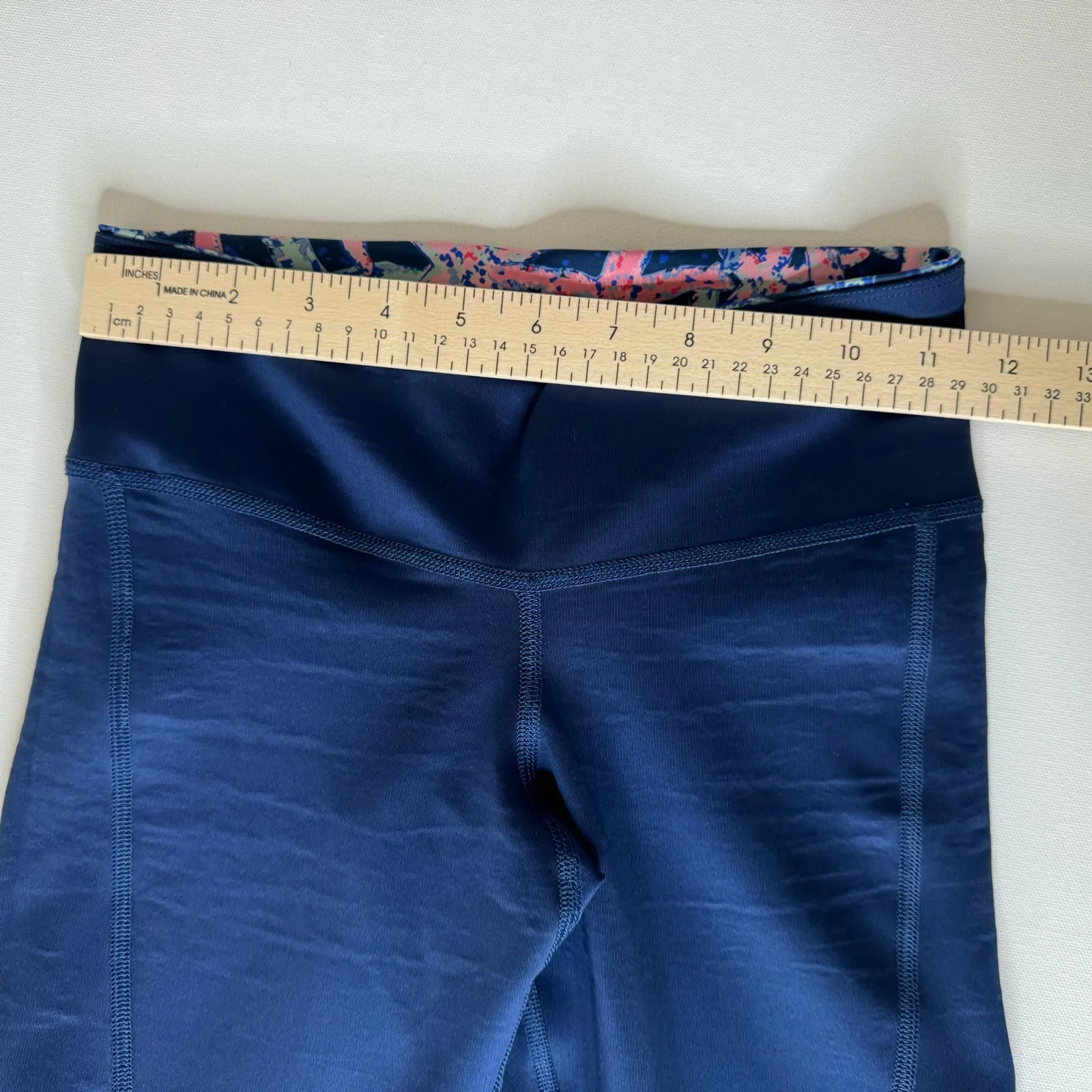 Vineyard Vines‎ Womens Performance Reversible Starfish Navy Leggings XXS Preppy - Image 14