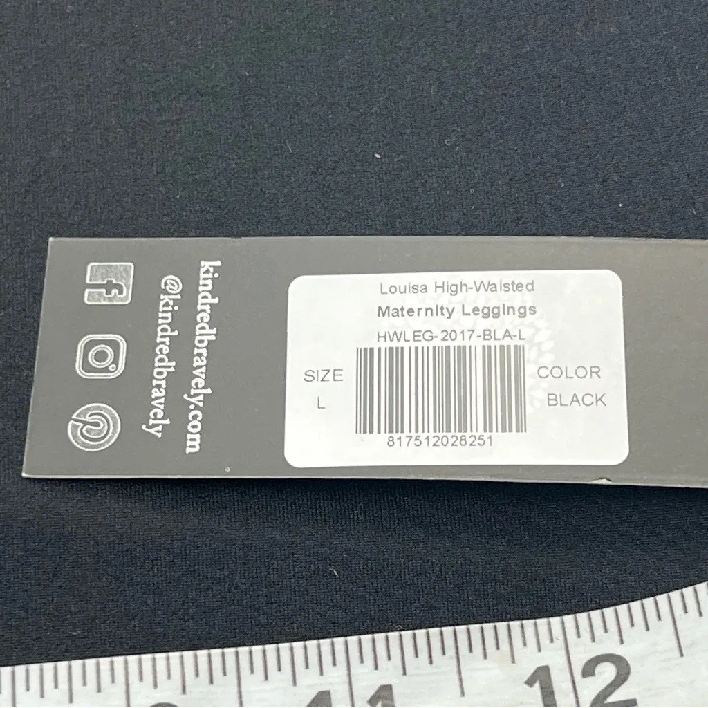 Kindred Bravely Louisa High Waisted Womens Black Maternity Leggings Large NEW Size undefined - Image 5