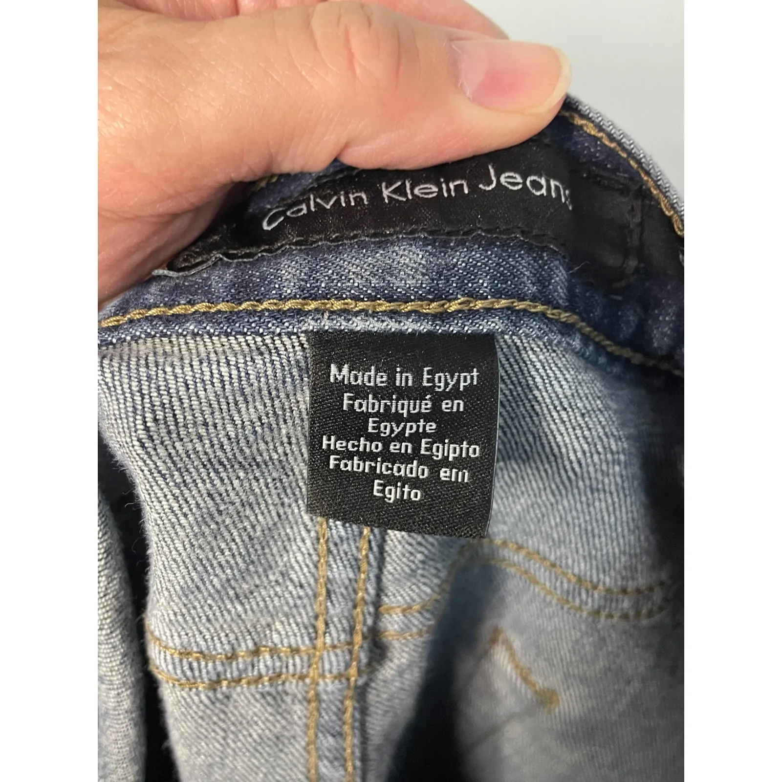 Calvin Klein‎ Jeans Flare Leg Dark Wash Denim Women's Size 8 - Image 8