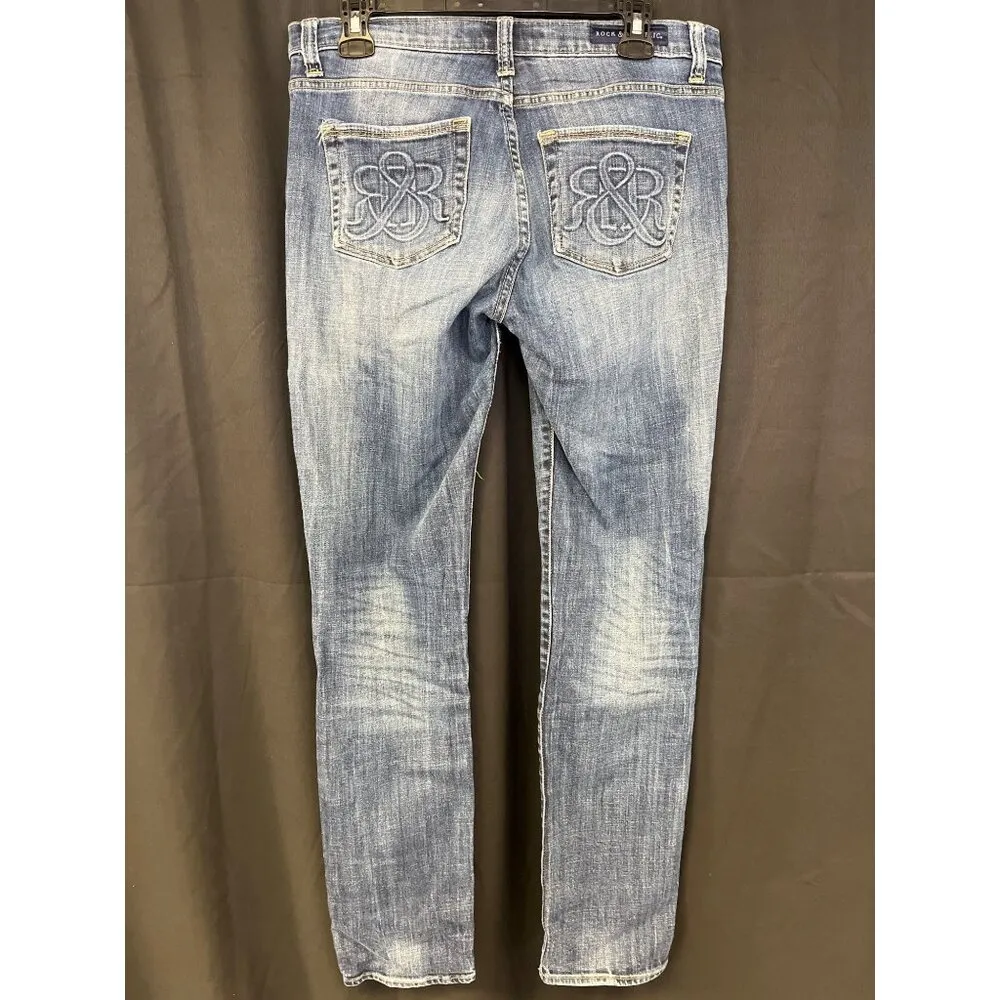 Rock & Republic Berlin Women's Blue Jeans/Skinny Sz 10M SKU 4802 - Image 3