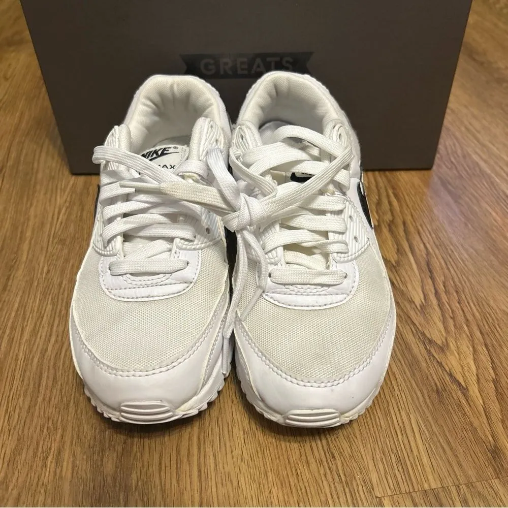 NIKE Air Max white black lace up shoes sneakers women’s 7 - Image 3