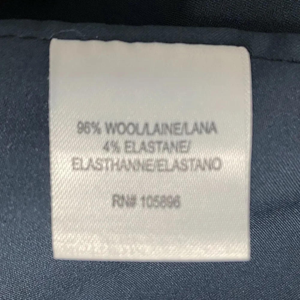 WORTH New York Wool Dress Pants Navy Blue Luxury Career Wardrobe Women’s Size 6 - Image 8