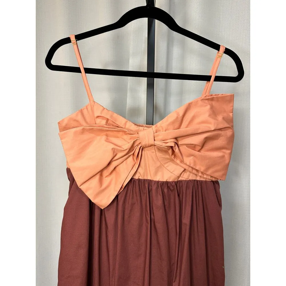 Hutch Olani Bow Flounce Hem Maxi Dress Size Large NWT Anthropologie Flirty - Image 3