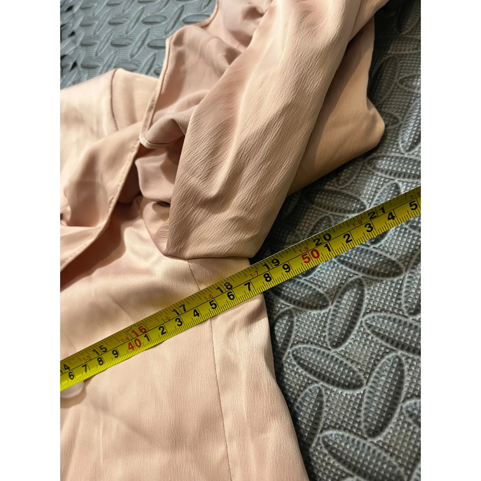 ZARA Dusty Pink Ruffle Blush Bomber Jacket BLOGGER NWT NEW Womens Size Small - Image 6