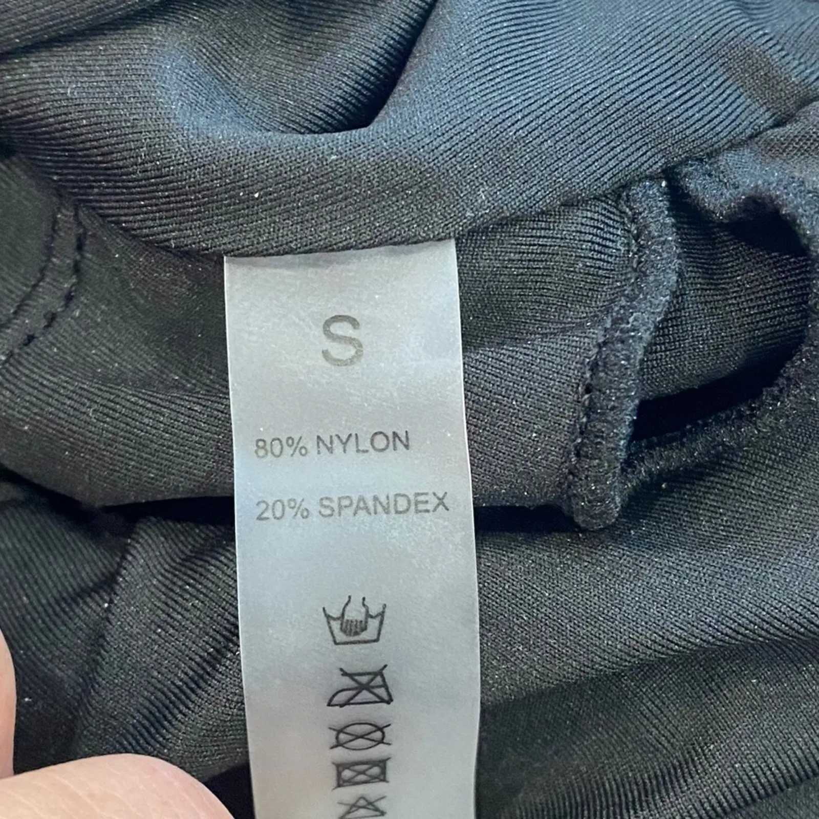 SUUKSESS Women Mesh One Shoulder One Piece Swimsuit Tummy Control NEW Size SMALL Black - Image 8