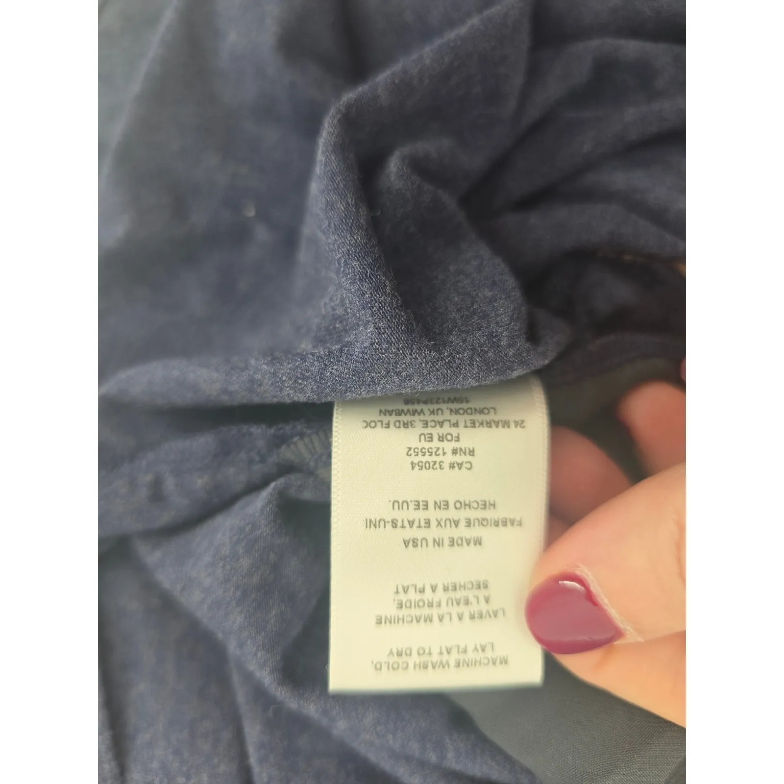 Dolan Left Coast Collection Taupe Navy Colorblock V Neck Tunic Top Small Tan - Image 6