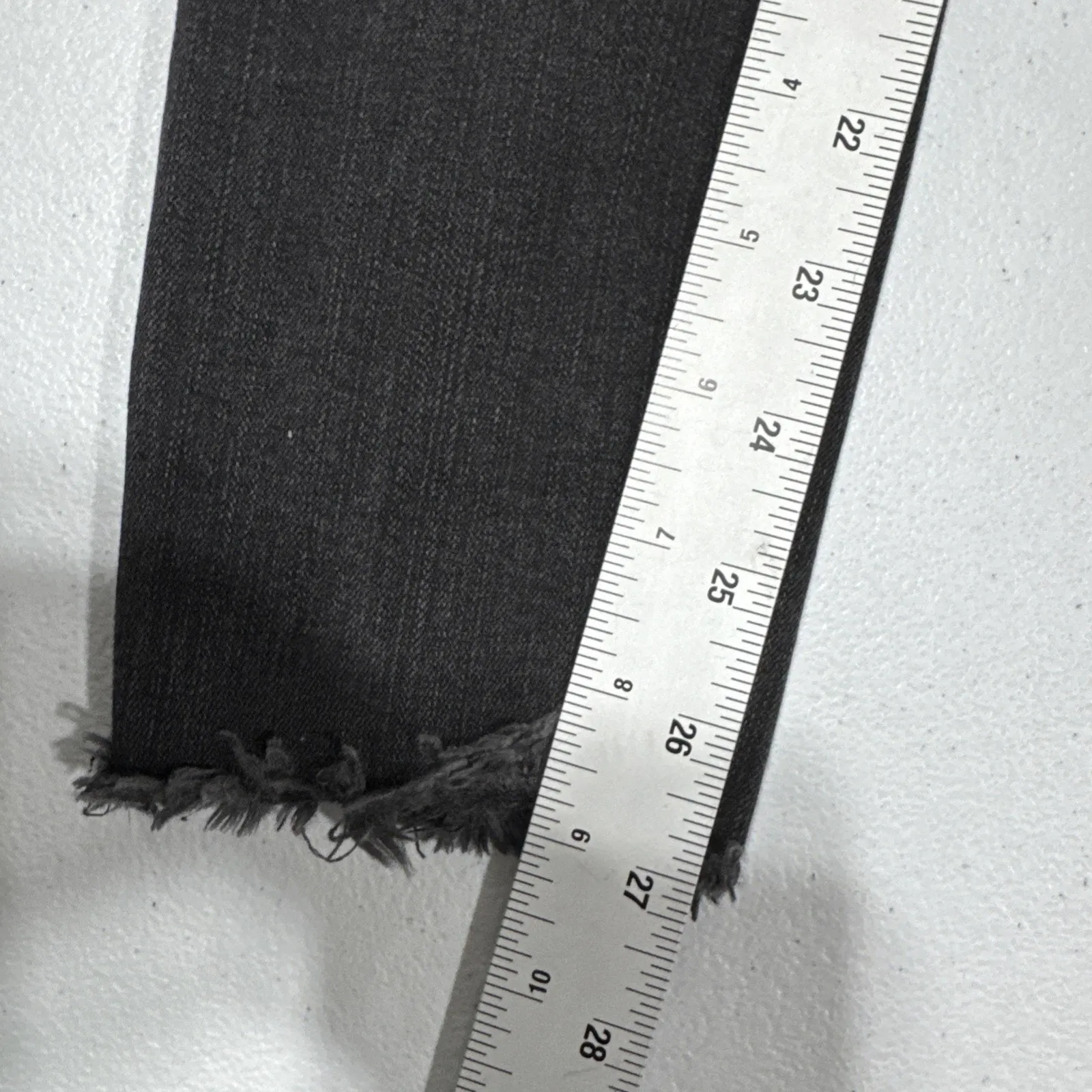 Madewell Jeans 10" High-Rise Skinny Jeans Button Fly Faded Black Denim Womens 24 - Image 15