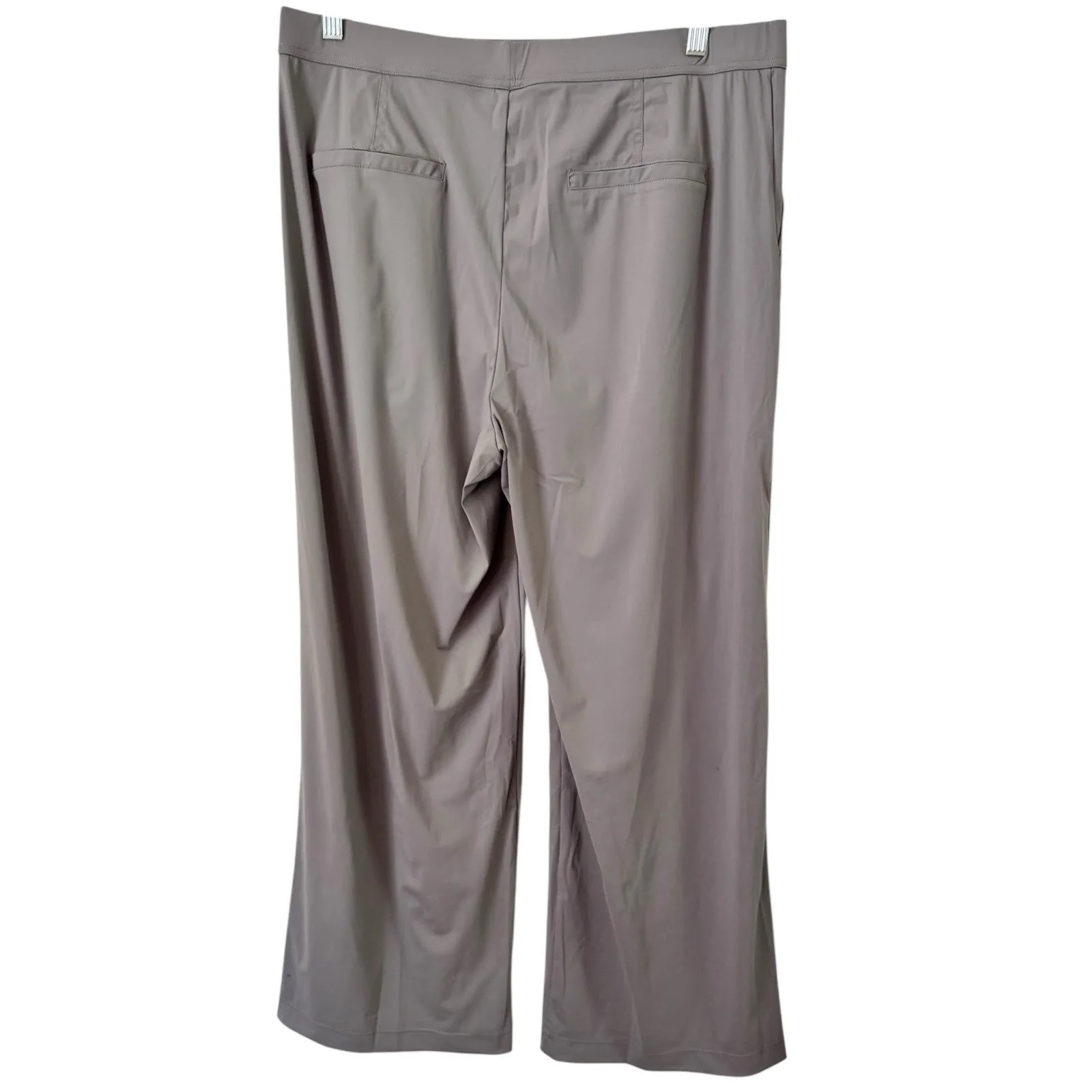 NWT Halara Flex High Rise Straight Crepe Pull On Grey Dress Pants Womens Size XL - Image 5