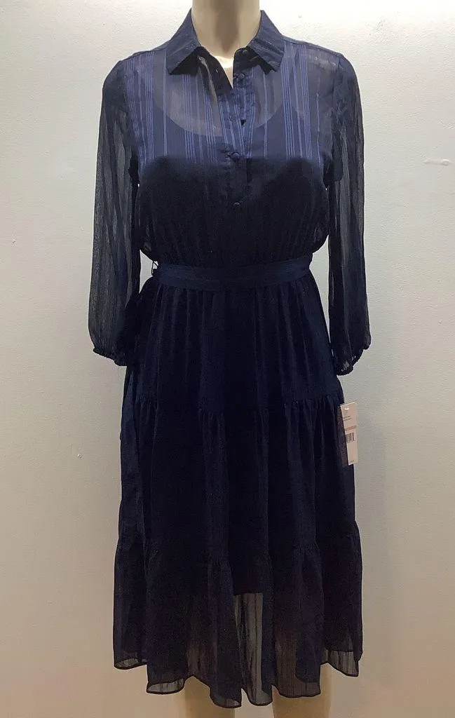 Nanette Size 2 Navy By Nanette Lepore Martha Midi Dress. New With Tags - Image 3