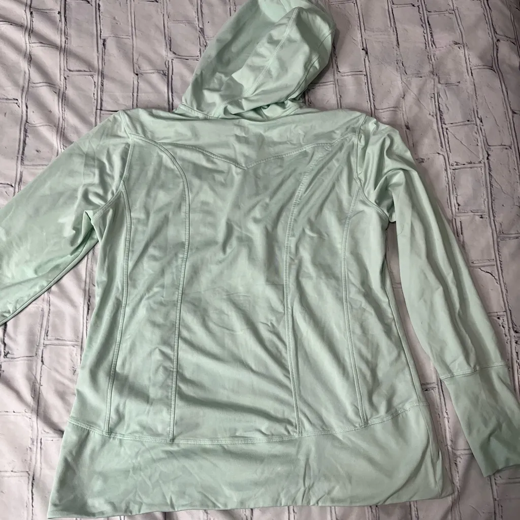 Free Country Mint Green Full Zip Hoodie Hooded Lightweight Jacket Women’s XL - Image 7