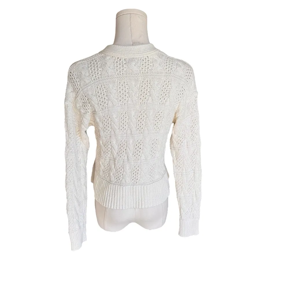 Madewell - Open Cable-Stitch Cardigan Sweater Sz S - Image 5