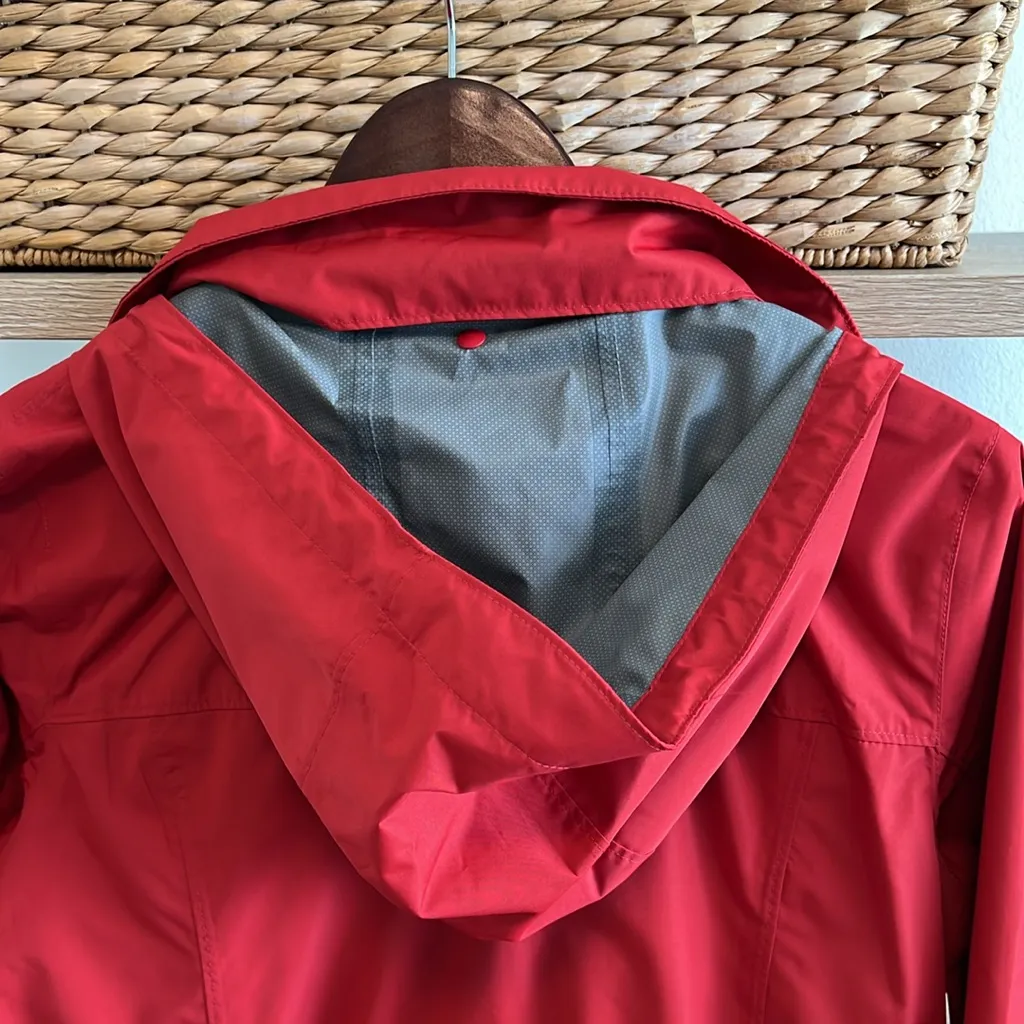 Lands' End  Hooded Pocket Lightweight Spring Rain Coat Jacket, S - Image 8
