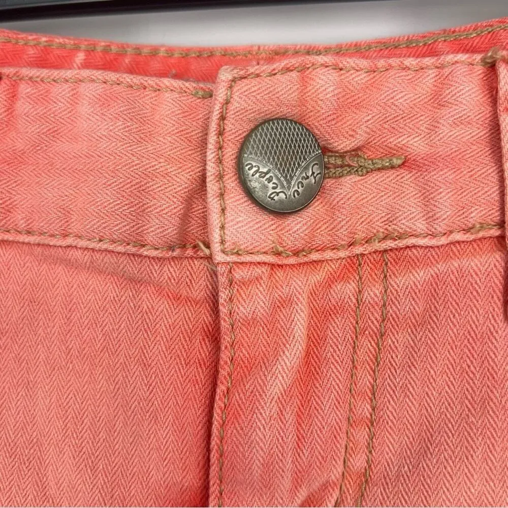 FREE PEOPLE Jeans Women Size 25 Skinny Slim Cloral Ankle Zip 5 Pocket - Image 2