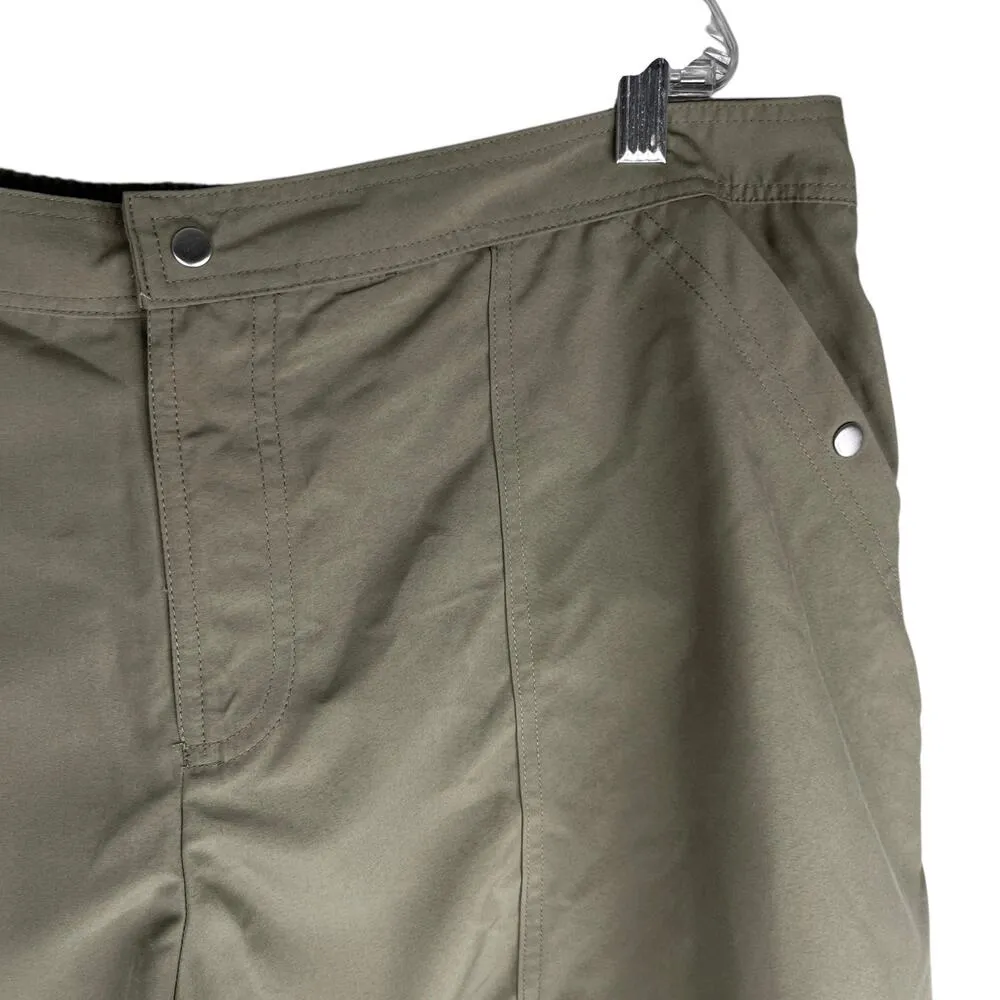 Cazimi Womens Board Shorts Swim 18W Ivy Pockets New Green - Image 12