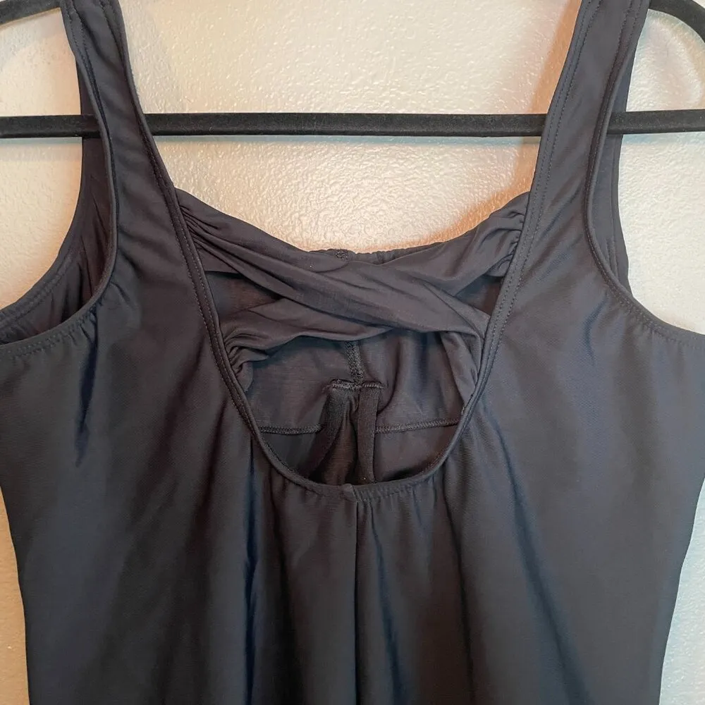 Miraclesuit One Piece Black Underwire No Size Tag See Measurements Slimming - Image 6