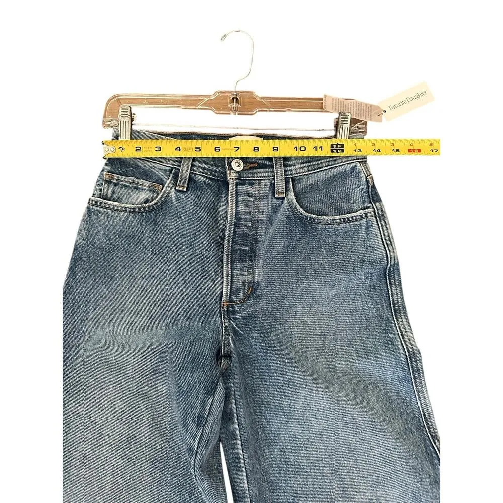 Favorite Daughter The Ollie Ultimate Baggy Wide Leg Cargo Jeans In London 23 Blue - Image 6