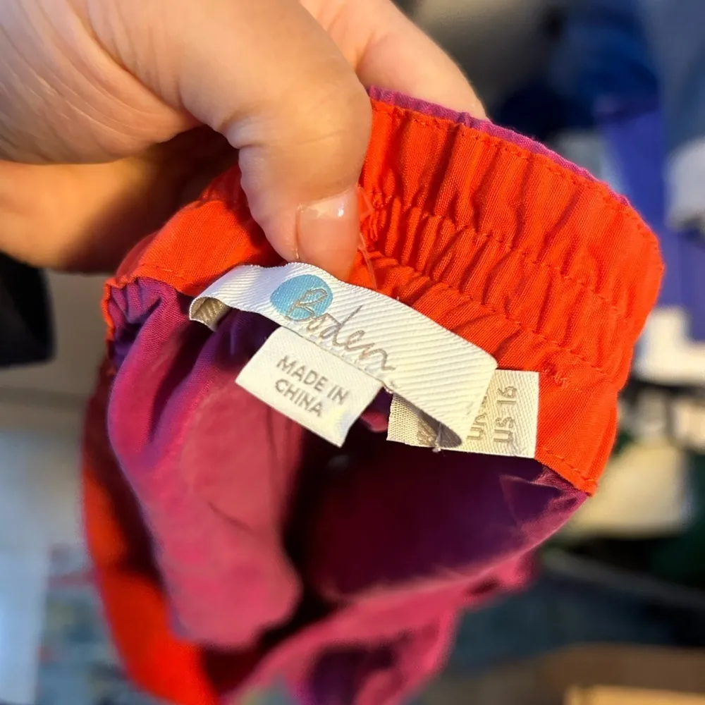 BODEN HOT PINK CUPRO PULL ON SHORTS Size 16 - Image 3