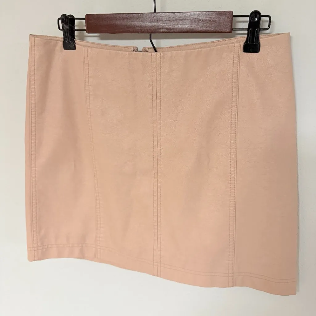 Free People Modern Femme Vegan Leather Mini Skirt - Image 5