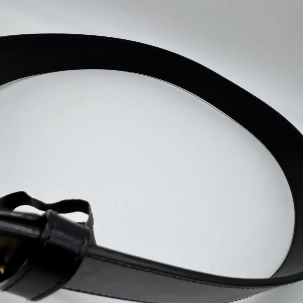 Gucci Authentic GG Marmont Wide Leather Black Belt 85 Preowned - Image 16