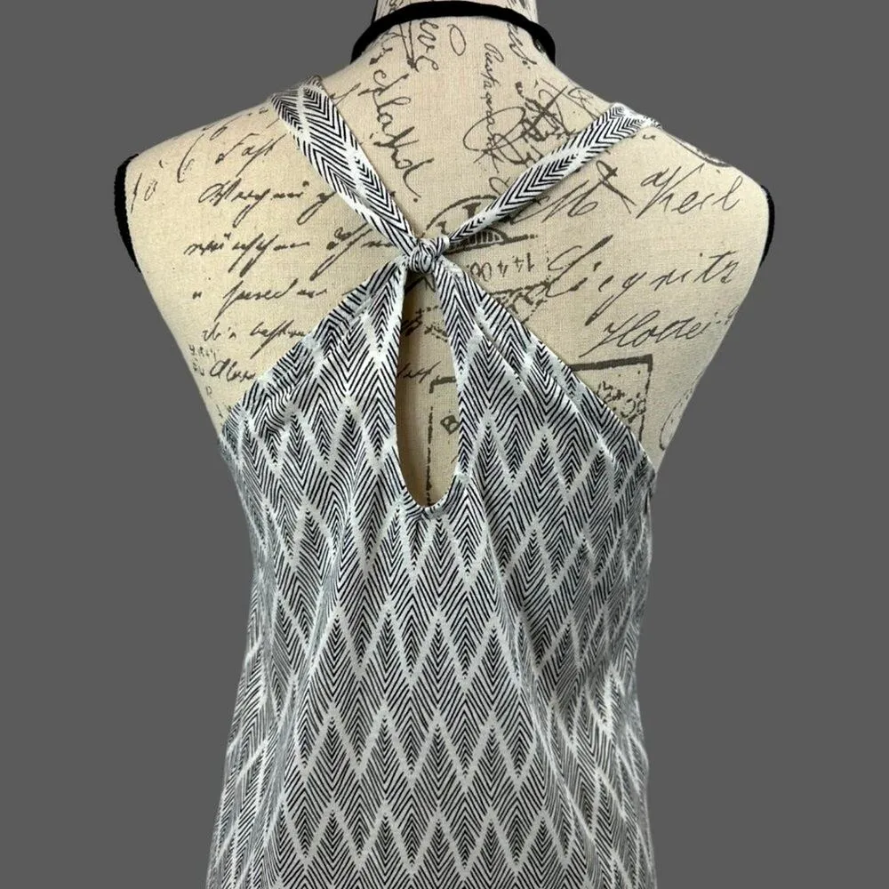 H&M Basic/Basique Sundress Criss Cross Knotted Back size L - Image 4