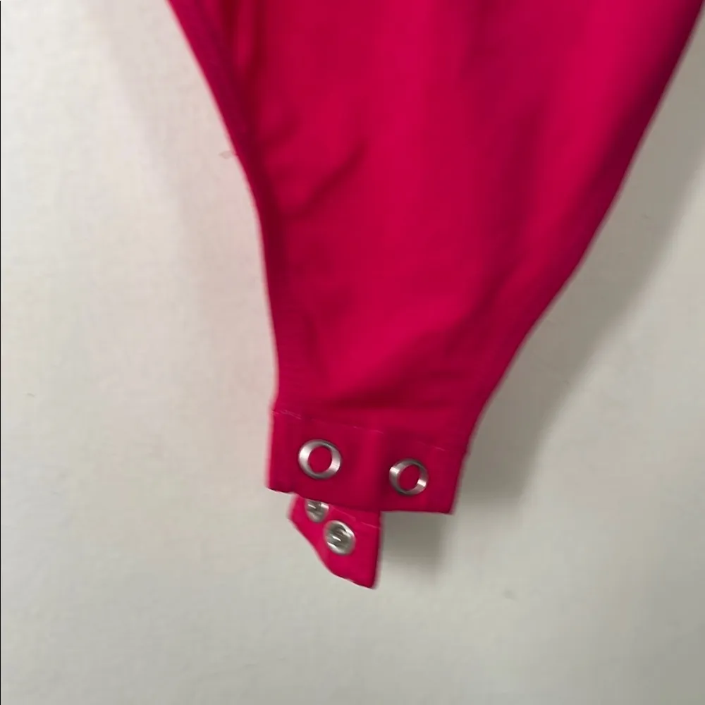 Express Fuchsia Body Contour Swimsuit - Image 5