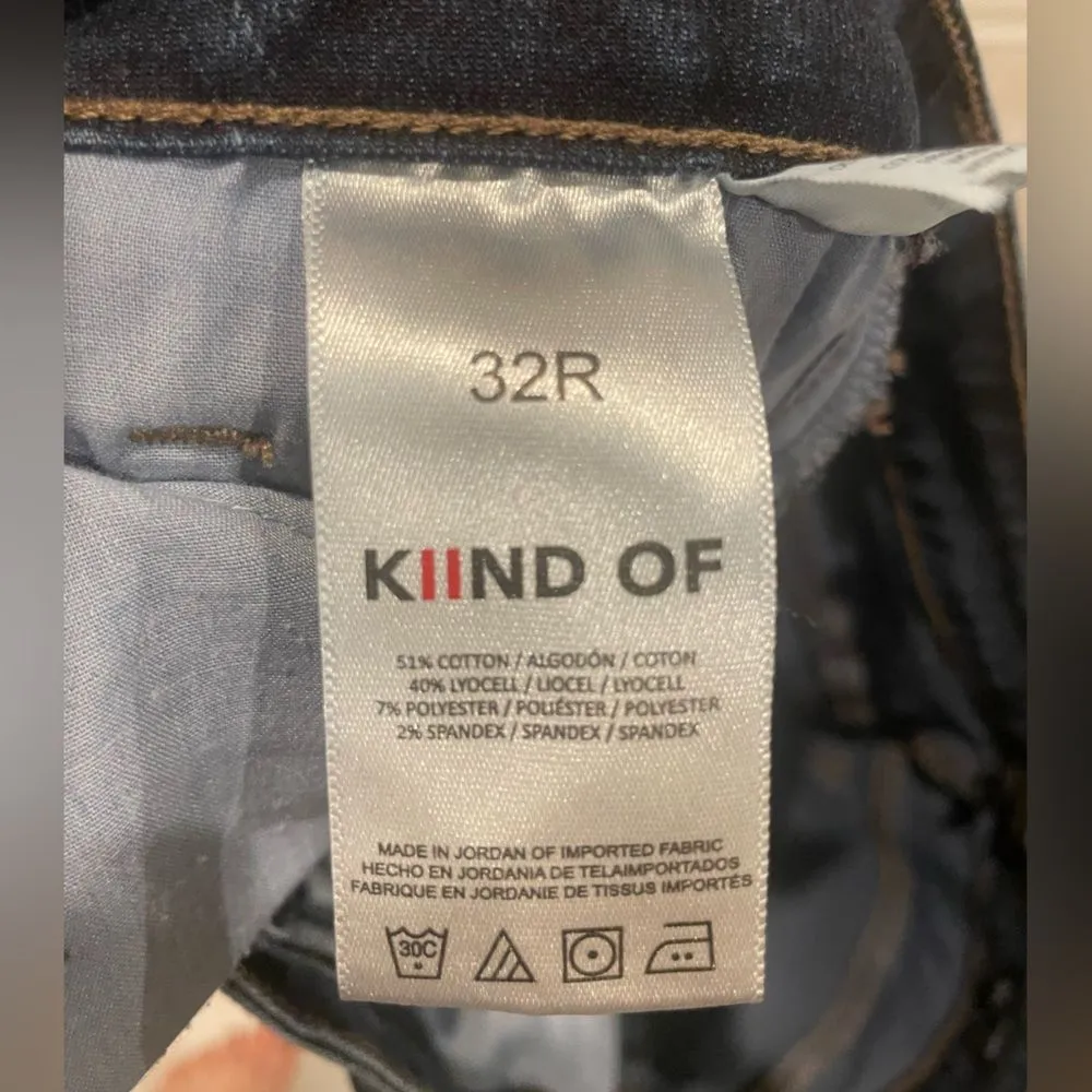 KIIND OF Sexy Skinny Blue Jeans Ladies size 32R‎ - Image 7